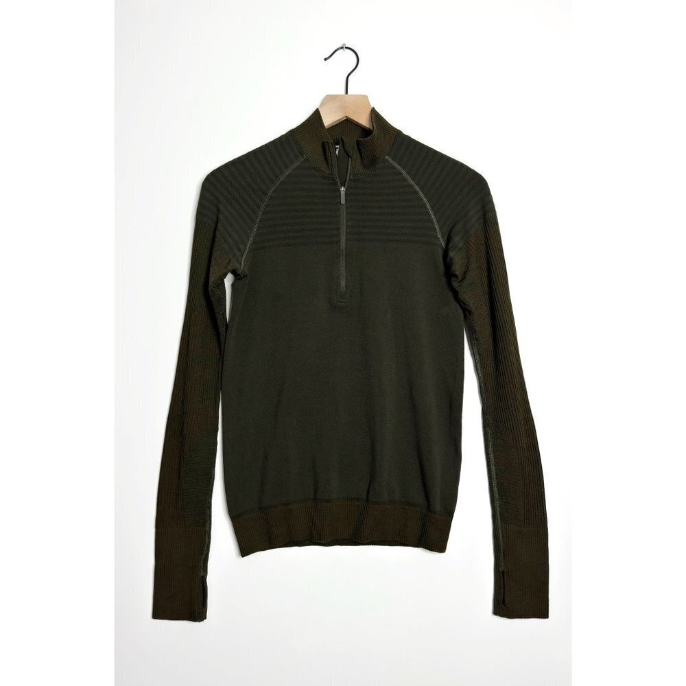 LULULEMON Keep The Heat 1/2 Zip Pullover Dark Olive